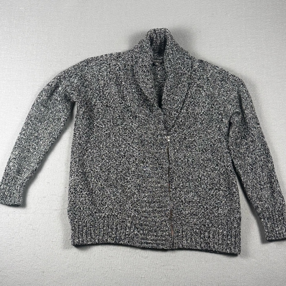 Eddie Bauer Black and White Women’s XL Knit Sweater Cotton Blend